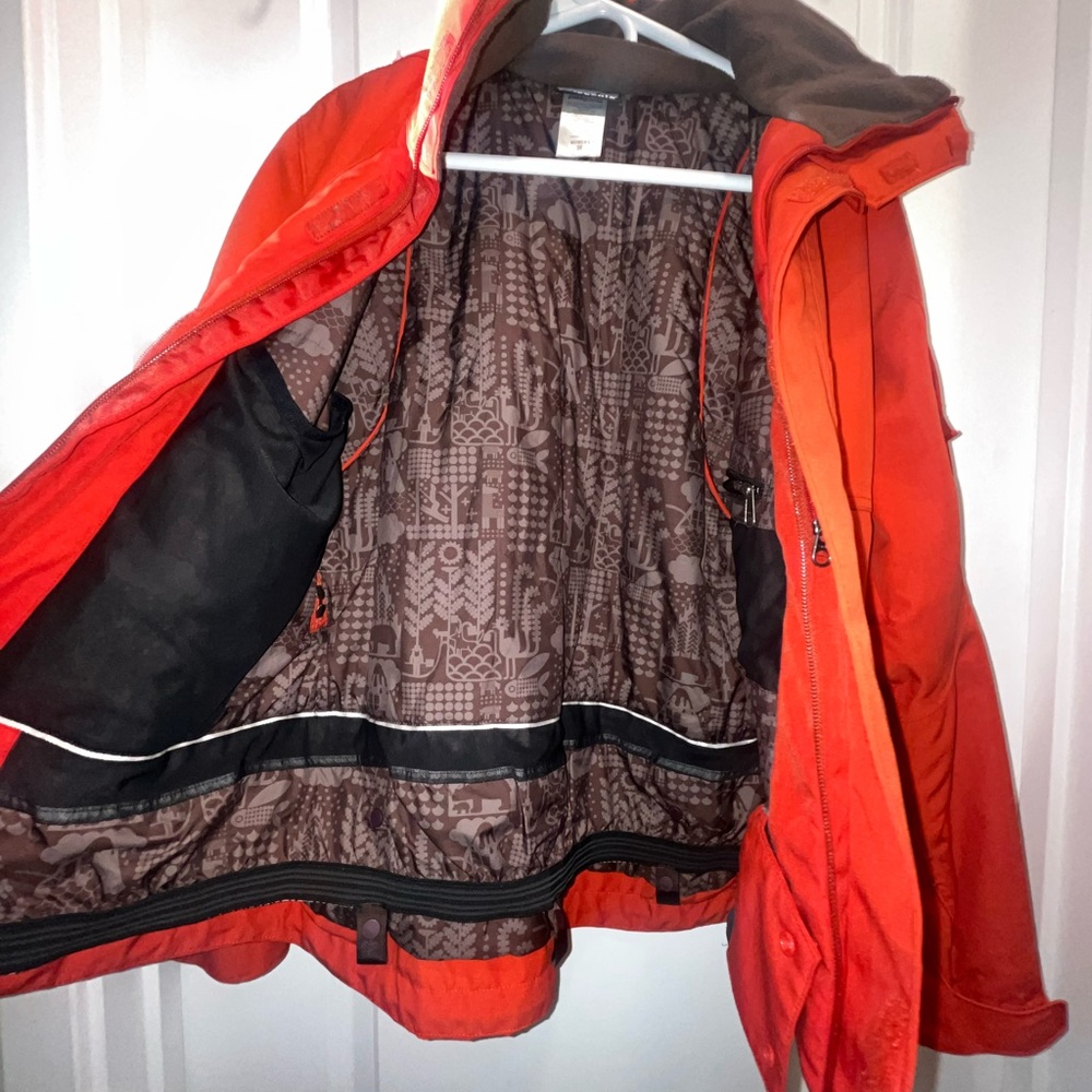 Patagonia H2No women’s orange waterproof insulated ski jacket - Picture 3 of 5